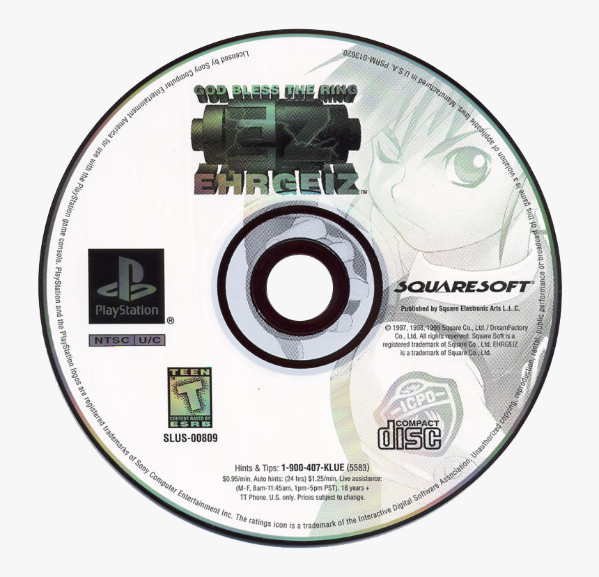 God Bless The Ring - Chrono Cross Ps1 Disc, HD Png Download