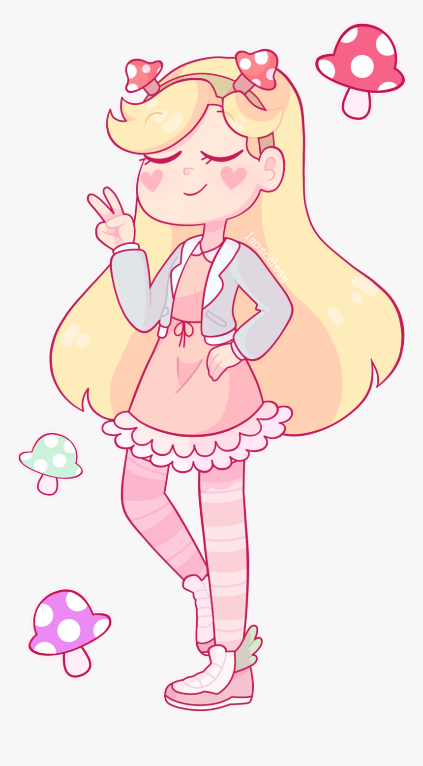 Mushroom Dress By Isosceless Star Force Anime Stars Star Butterfly Pink Outfit Hd Png Download Transparent Png Image Pngitem