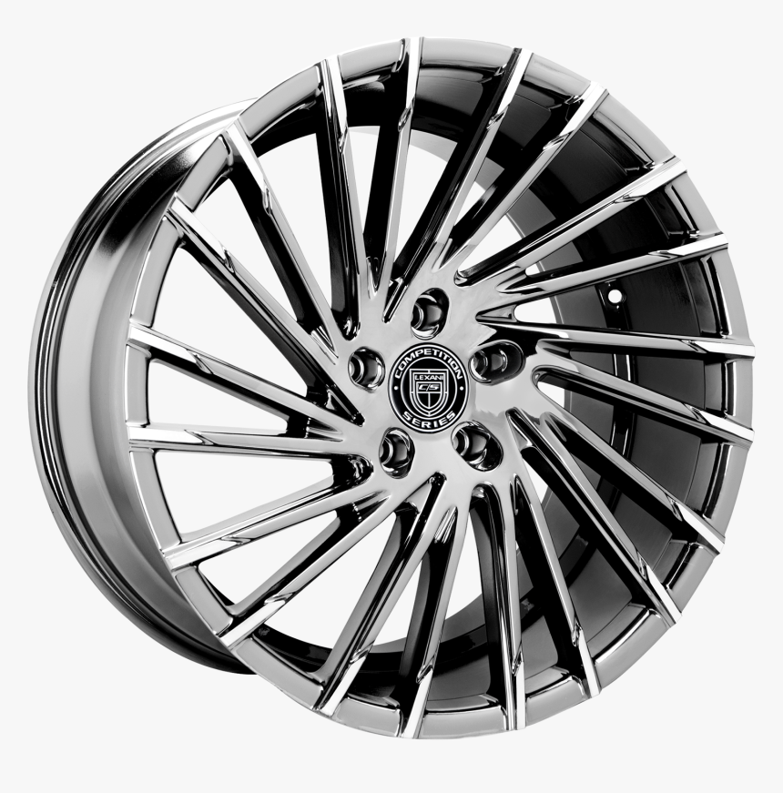 Dark Chrome With Machine Tips - Lexani Rims Wraith 20 Inch, HD Png ...