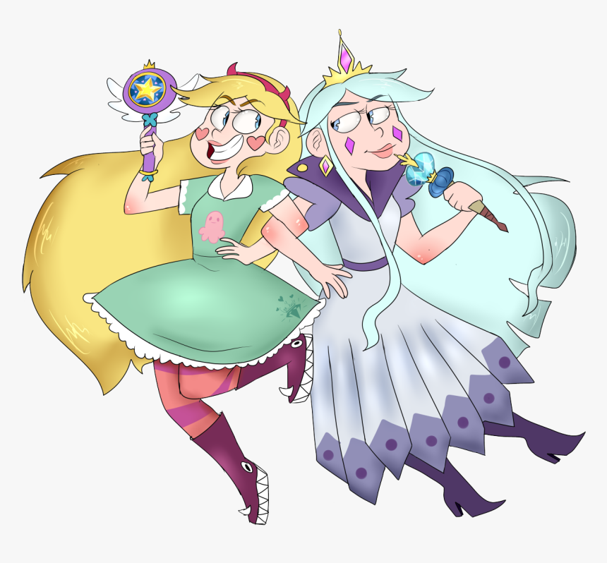 “star Butterfly And Her Mother Moon Butterfly - Star And Moon Butterfly, HD Png Download