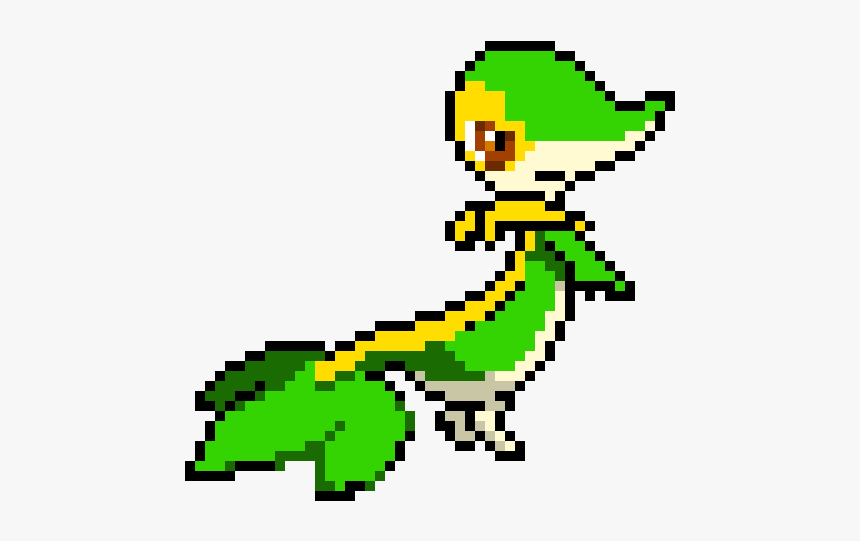 Snivy Pixel Art, HD Png Download