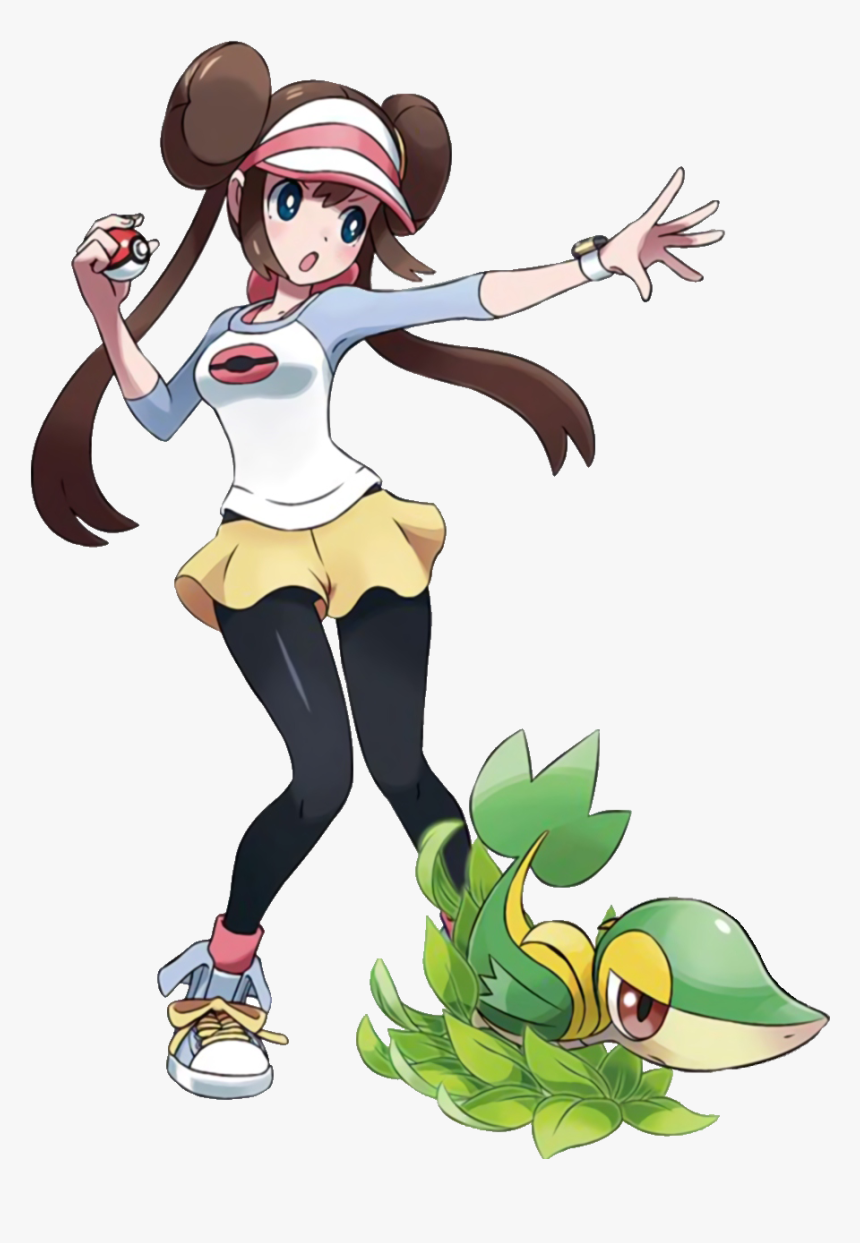 Rosa And Snivy Concept Artwork For Kotobukiya Artfx - Pokemon Black And White 2 Rosa, HD Png Download