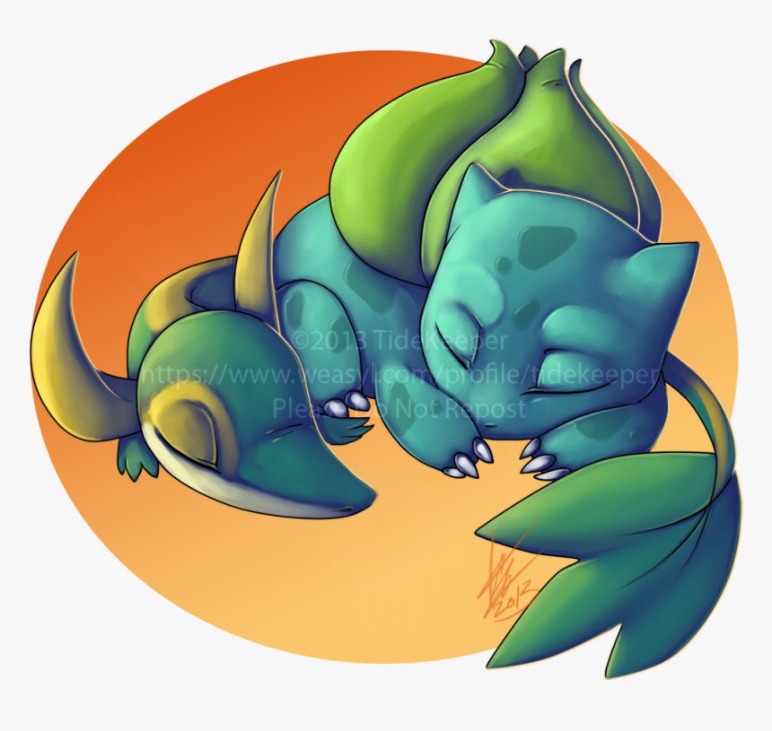 Bulbasaur And Snivy , Png Download - Snivy X Bulbasaur, Transparent Png