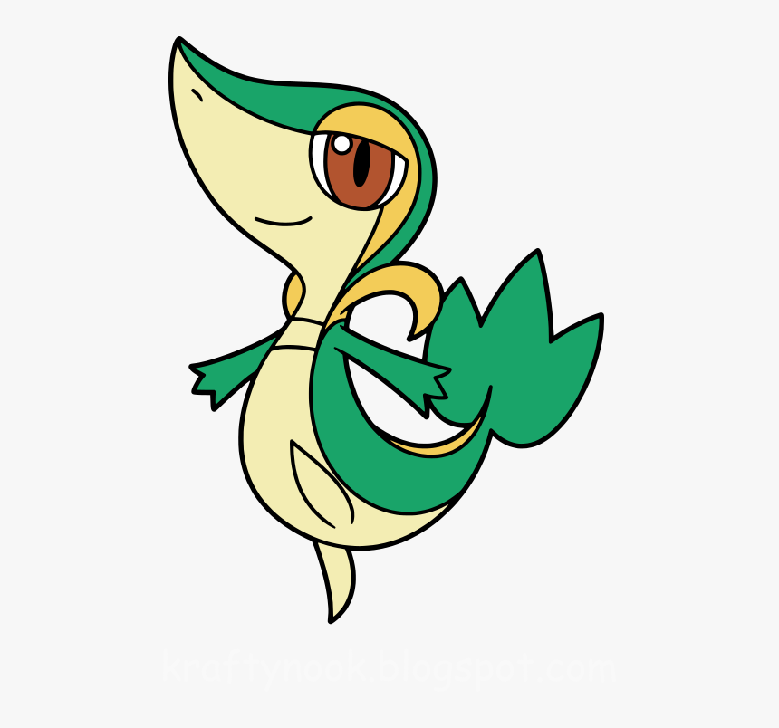 Pokemon Snivy - Dessin Vipélierre, HD Png Download