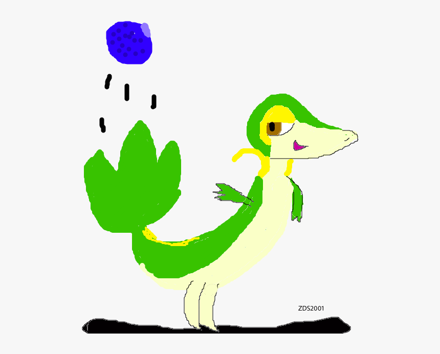 Playful Snivy - Cartoon, HD Png Download