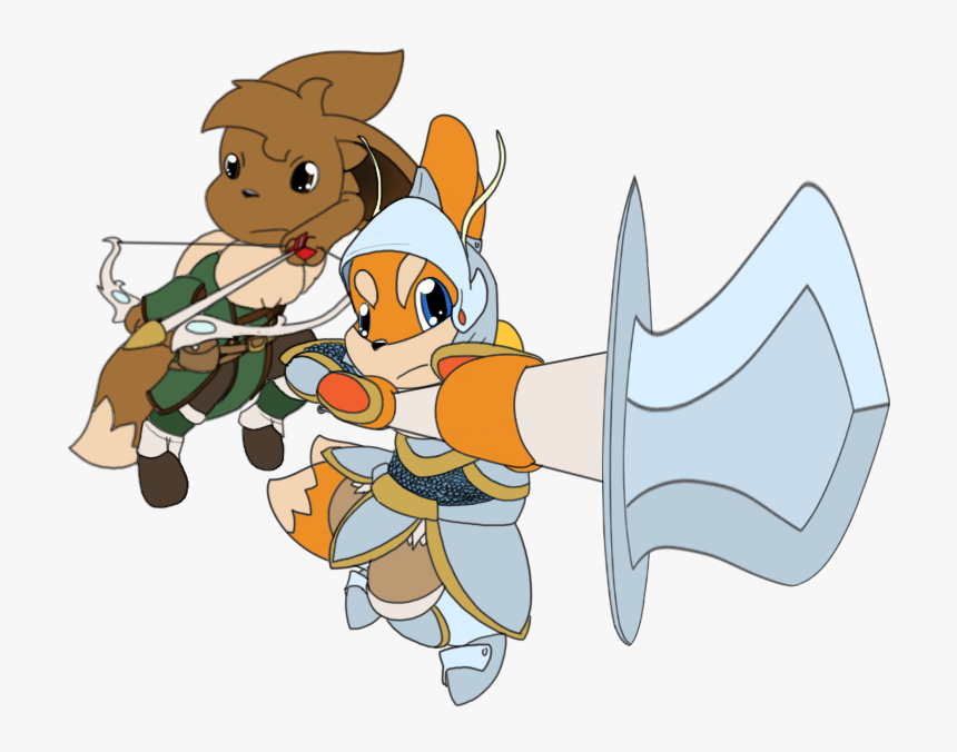 The Archer And Dragoon I Based Tag’s Armor Off Of Kommo-o’s - Cartoon, HD Png Download