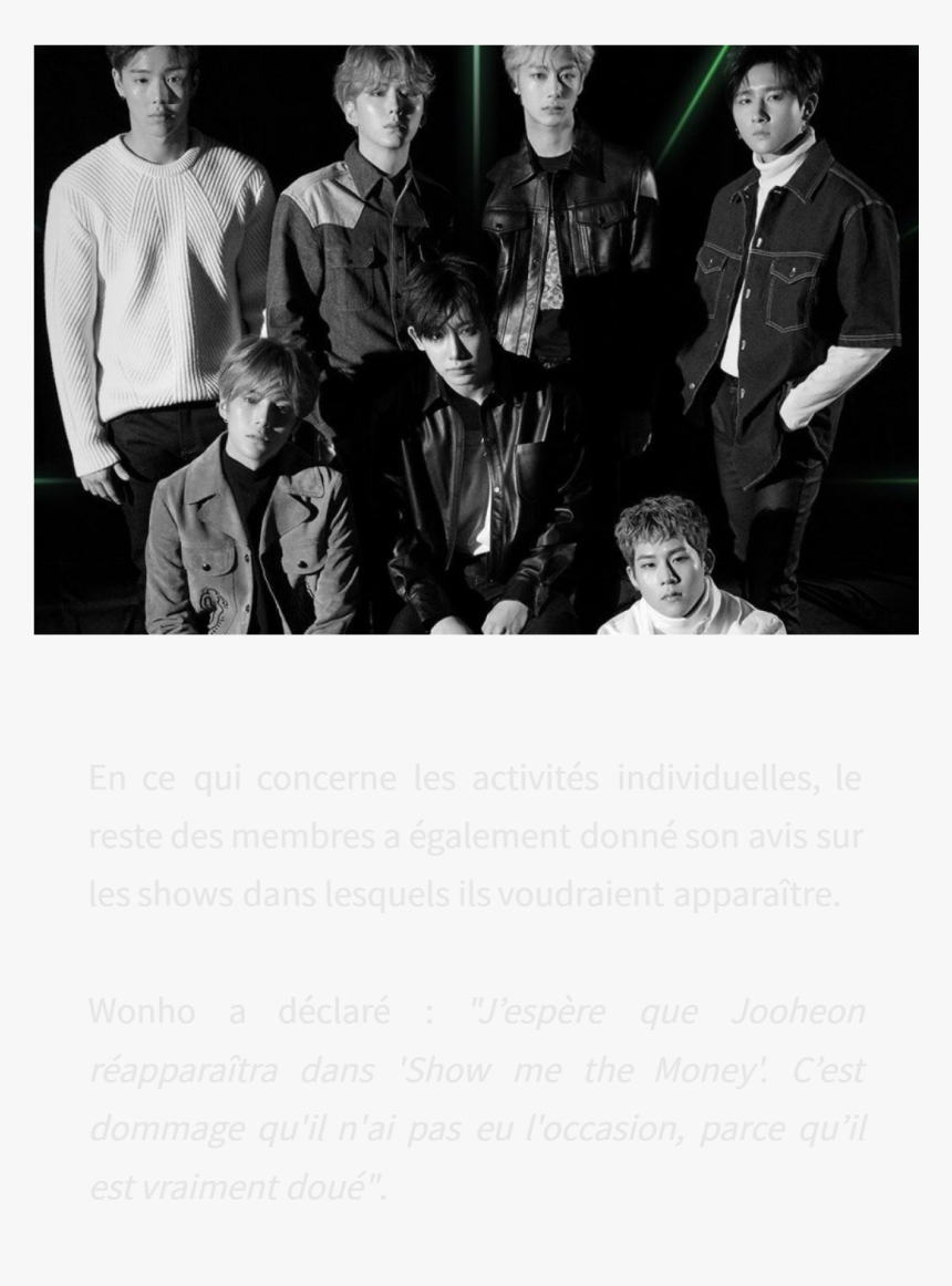 Transparent Jooheon Png - Monsta X The Connect Group, Png Download