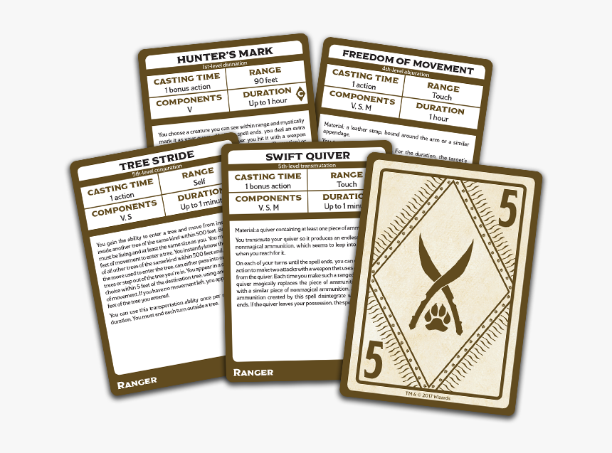 Xanathar's Guide To Everything Spell Cards, HD Png Download