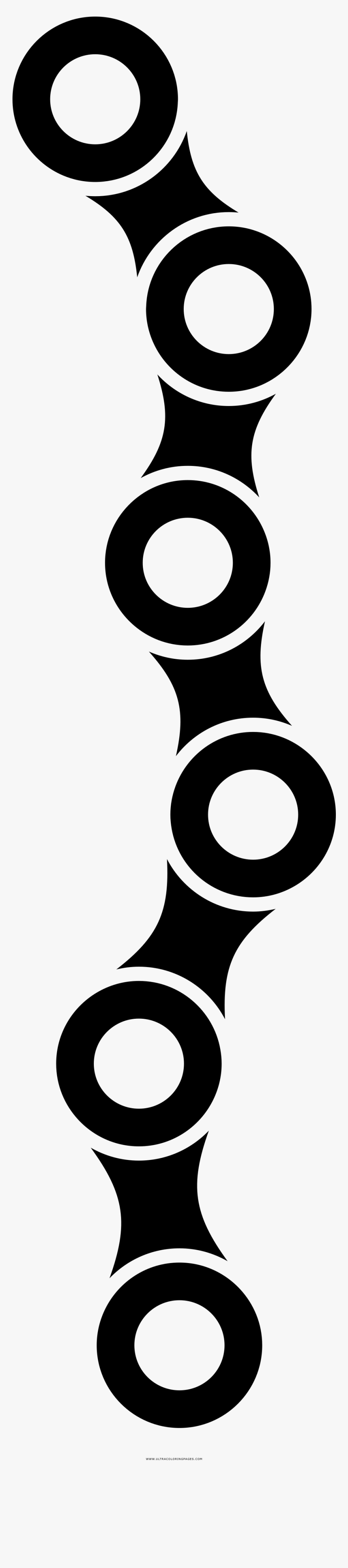 Bicycle Chain Coloring Page - Cadena Bicicleta Dibujo, HD Png Download