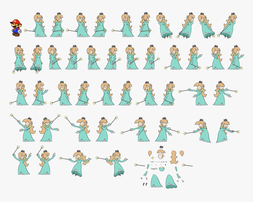 Click For Full Sized Image Rosalina - Paper Mario Rosalina, HD Png Download