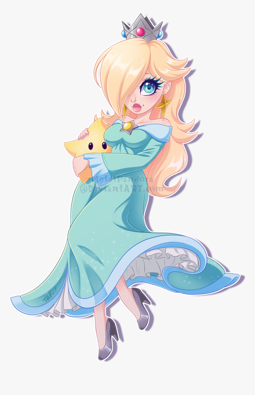 Rosalina - Super Mario Galaxy Rosalina Drawings, HD Png Download
