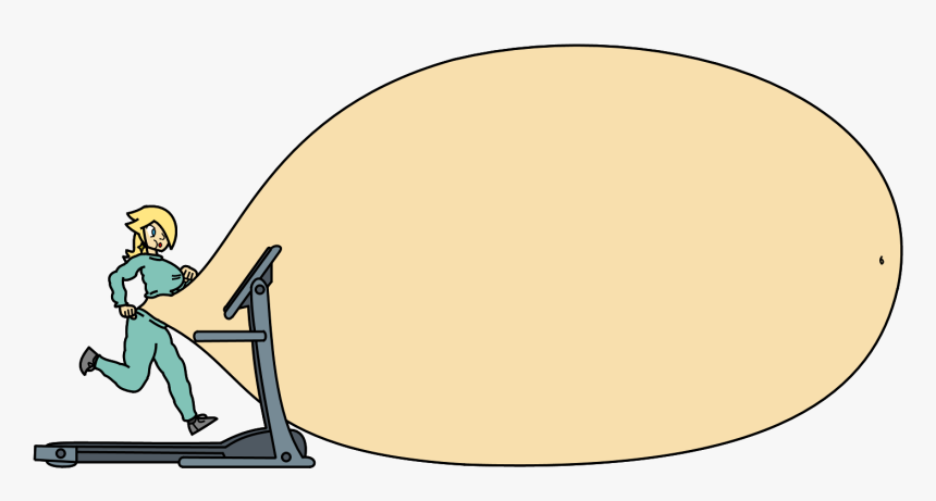 Rosalina Jogging Off The Belly Weight By 23whiskers1 - Illustration, HD Png Download