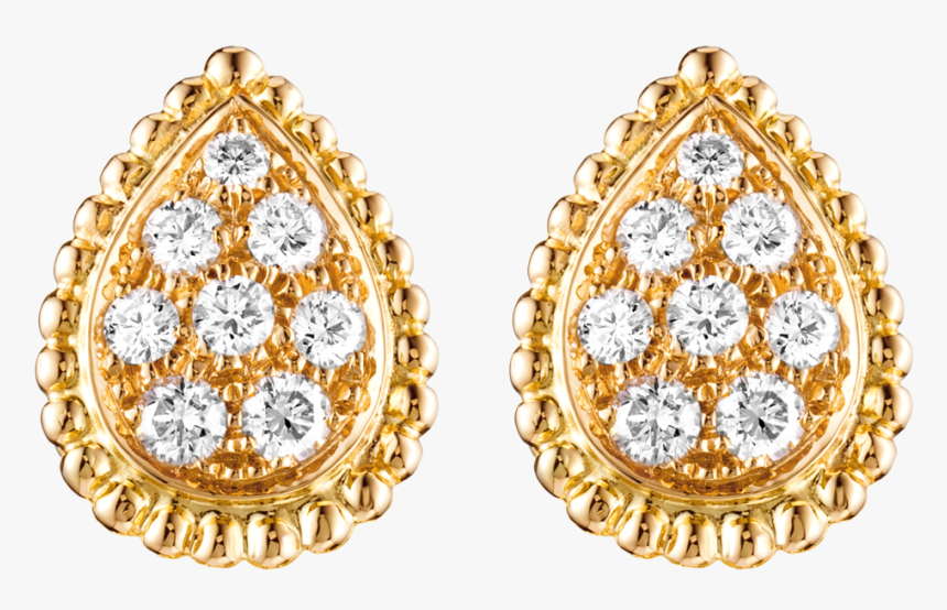 Gold Earring Png Free - Boucheron Serpent Boheme Earrings, Transparent Png
