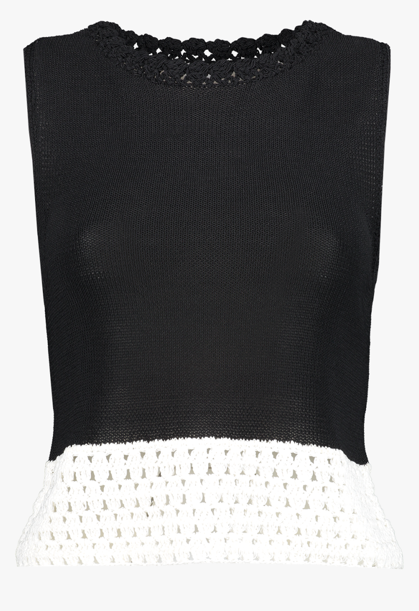 Alice & Olivia Front Image Rosalina Sleeveless Shell - Knitting, HD Png Download