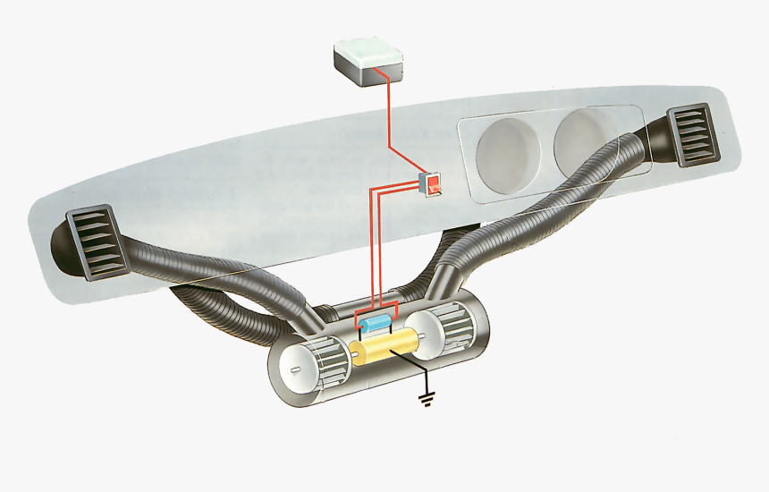 Lit Fuse Png , Png Download - Car Ventilation System Diagram, Transparent Png