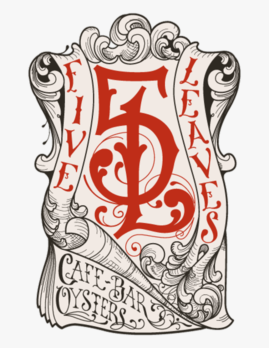 Fiveleaves Ny Logo - Five Leaves Brooklyn Menu, HD Png Download