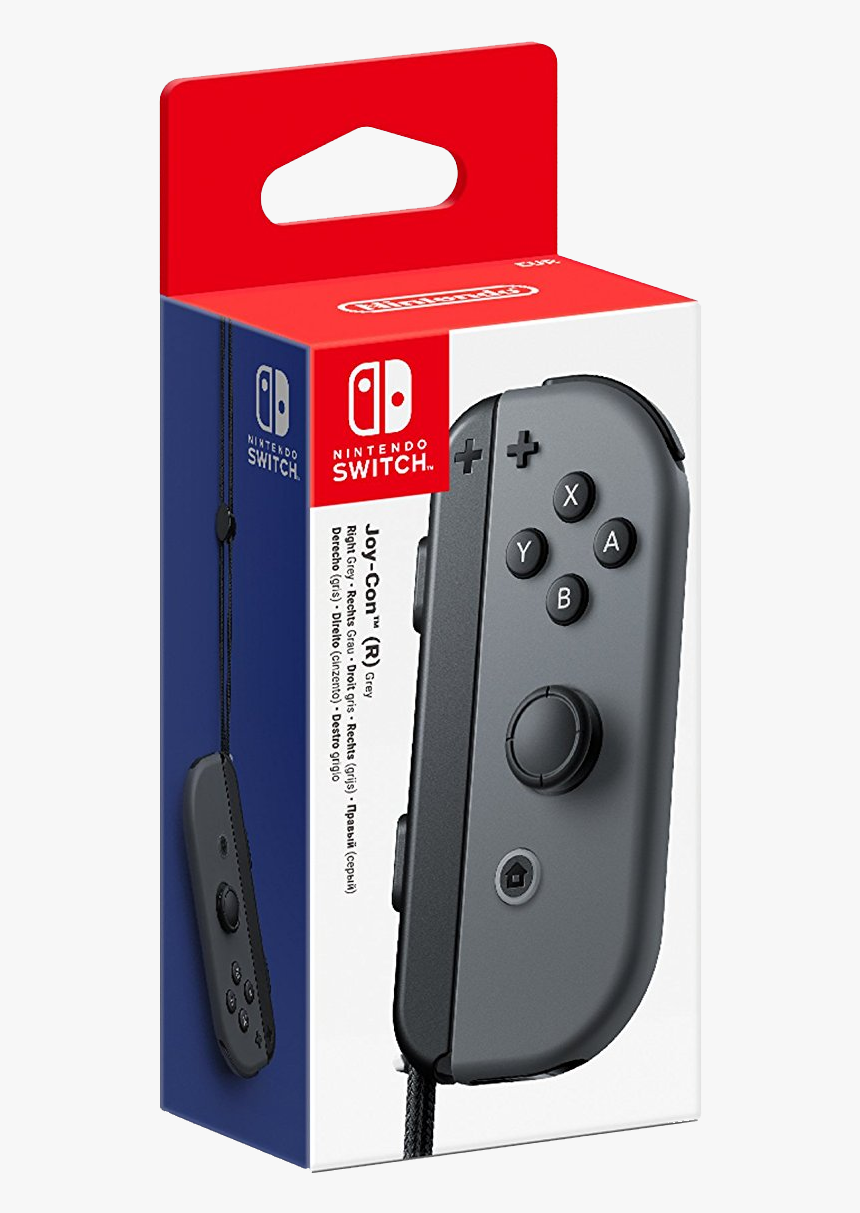 Nintendo Switch Joy Con Controller Right Grey Nintendo Switch Joy Con Right Hd Png Download Transparent Png Image Pngitem