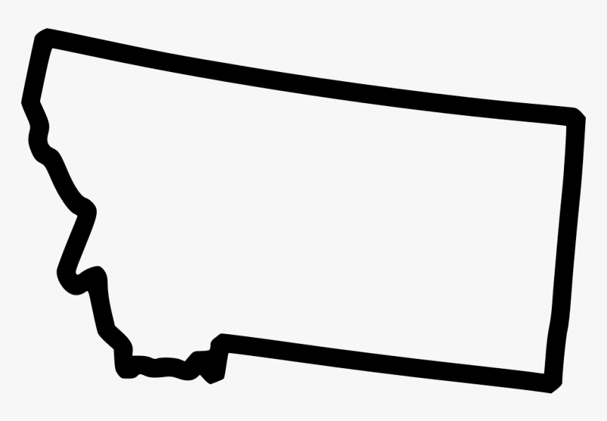 Montana Outline Clipart, HD Png Download