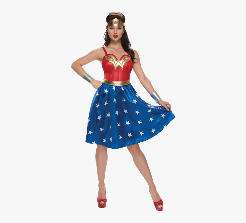 A Longer Skirt Makes This More Like 40s Wonder Woman - Retro Wonder Woman Costume, HD Png Download