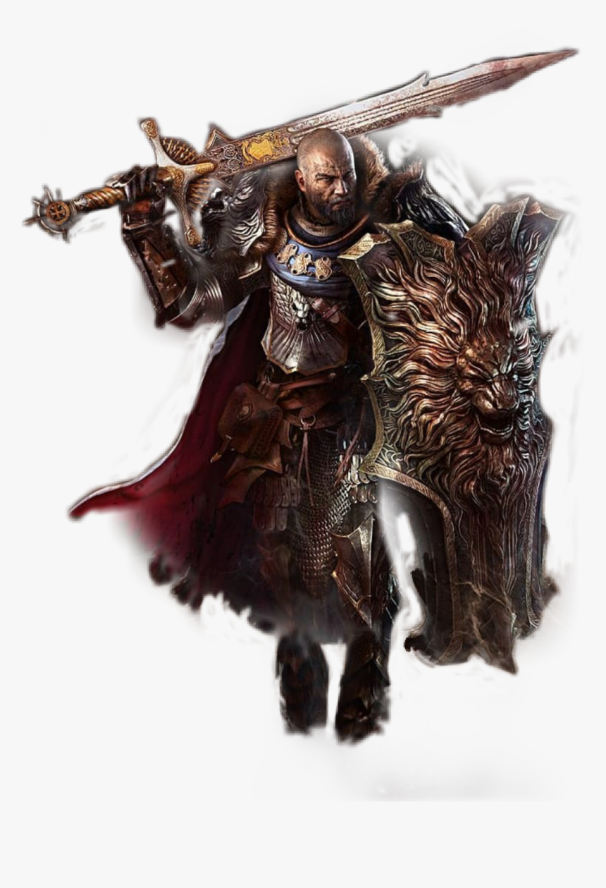 #warrior #knight #fighter #sword #shield #dragonslayer - Sword And Shield Fighter, HD Png Download