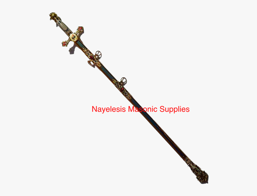 Knight Templar Sword With All Golden With Delux Golden - Sword, HD Png Download