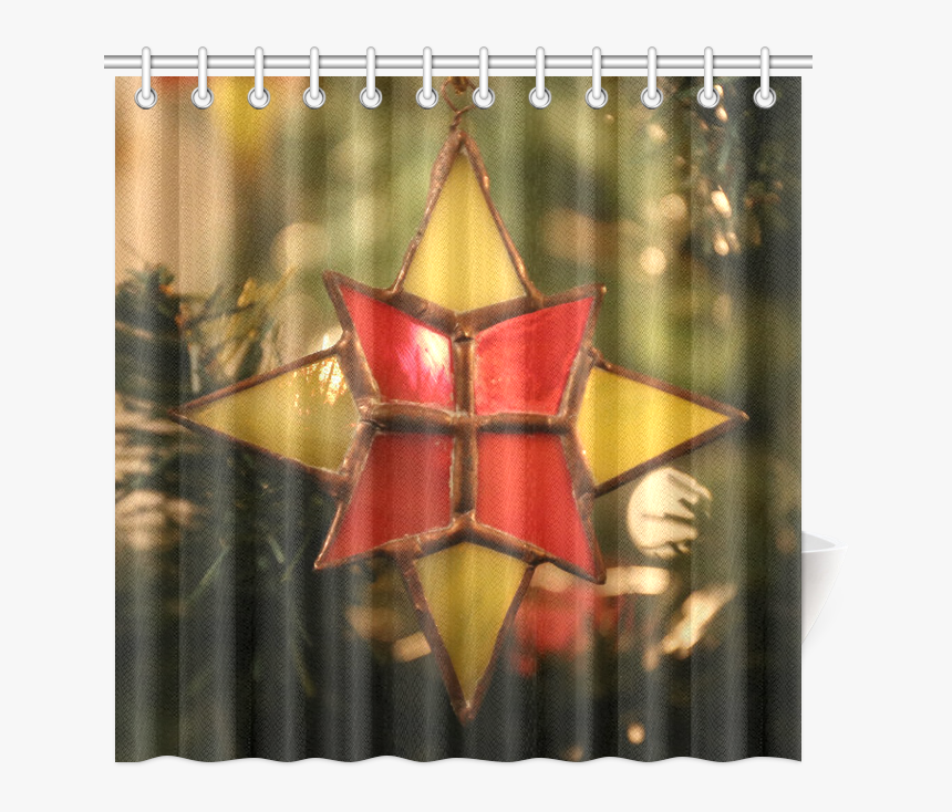 Vintage Christmas Ornament Shower Curtain 72 X72 - Shower Curtain, HD Png Download