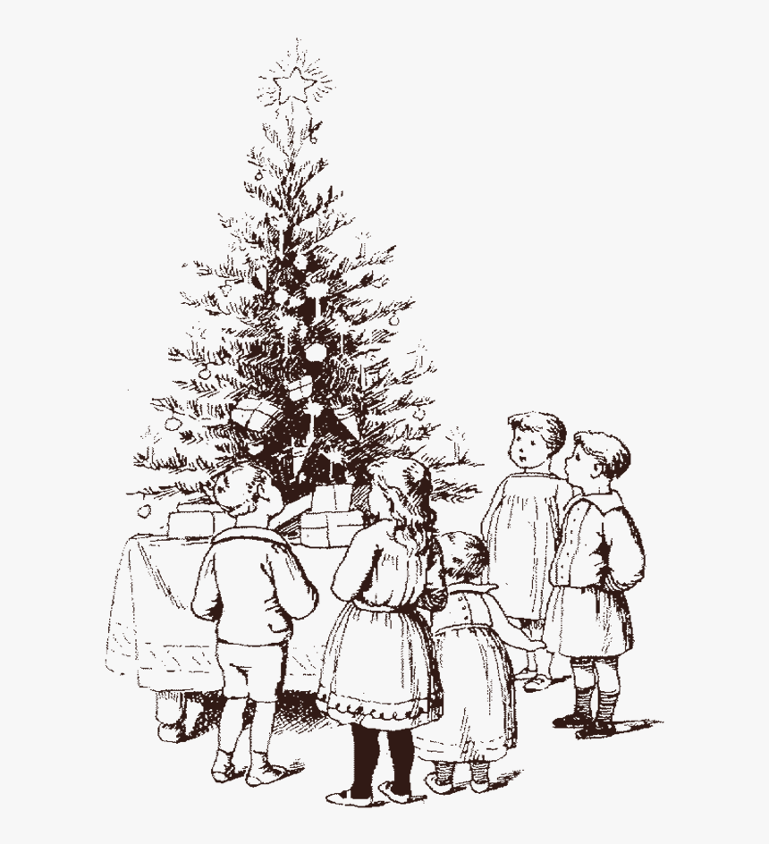 🎄
#christmas #vintage #christmastree #newyear #children
#retro - Illustration, HD Png Download