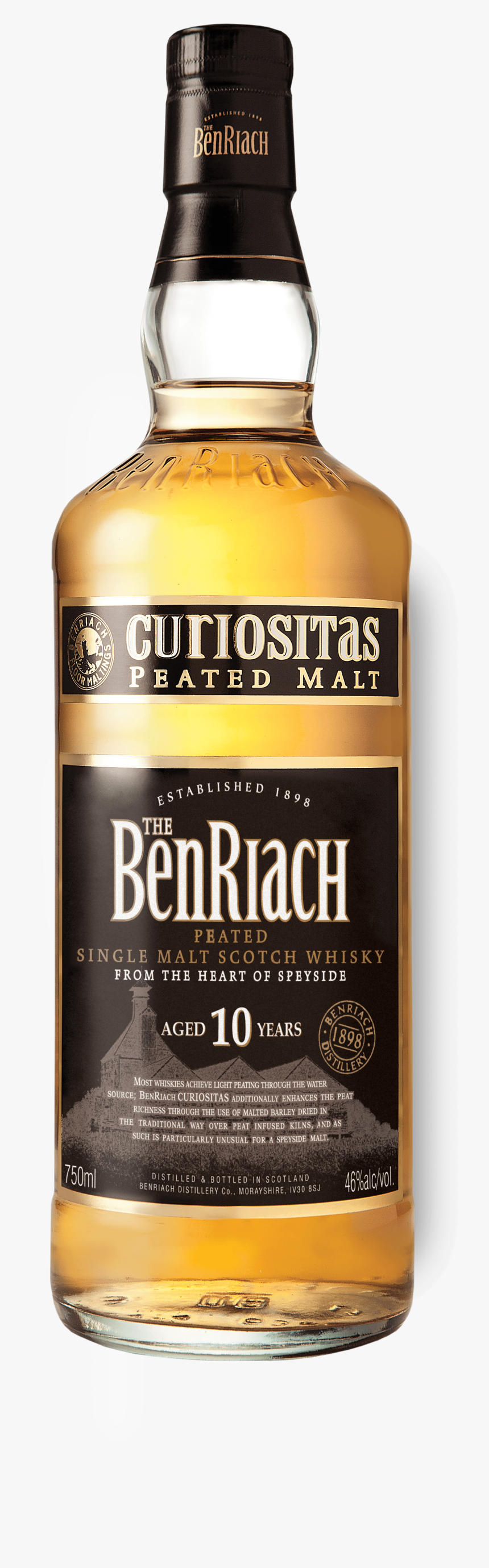 Benriach Curiositas 10 Year Single Malt, HD Png Download