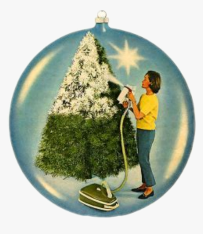 #vintage #christmas #tree #bauble #christmas Tree - Christmas Ornament, HD Png Download