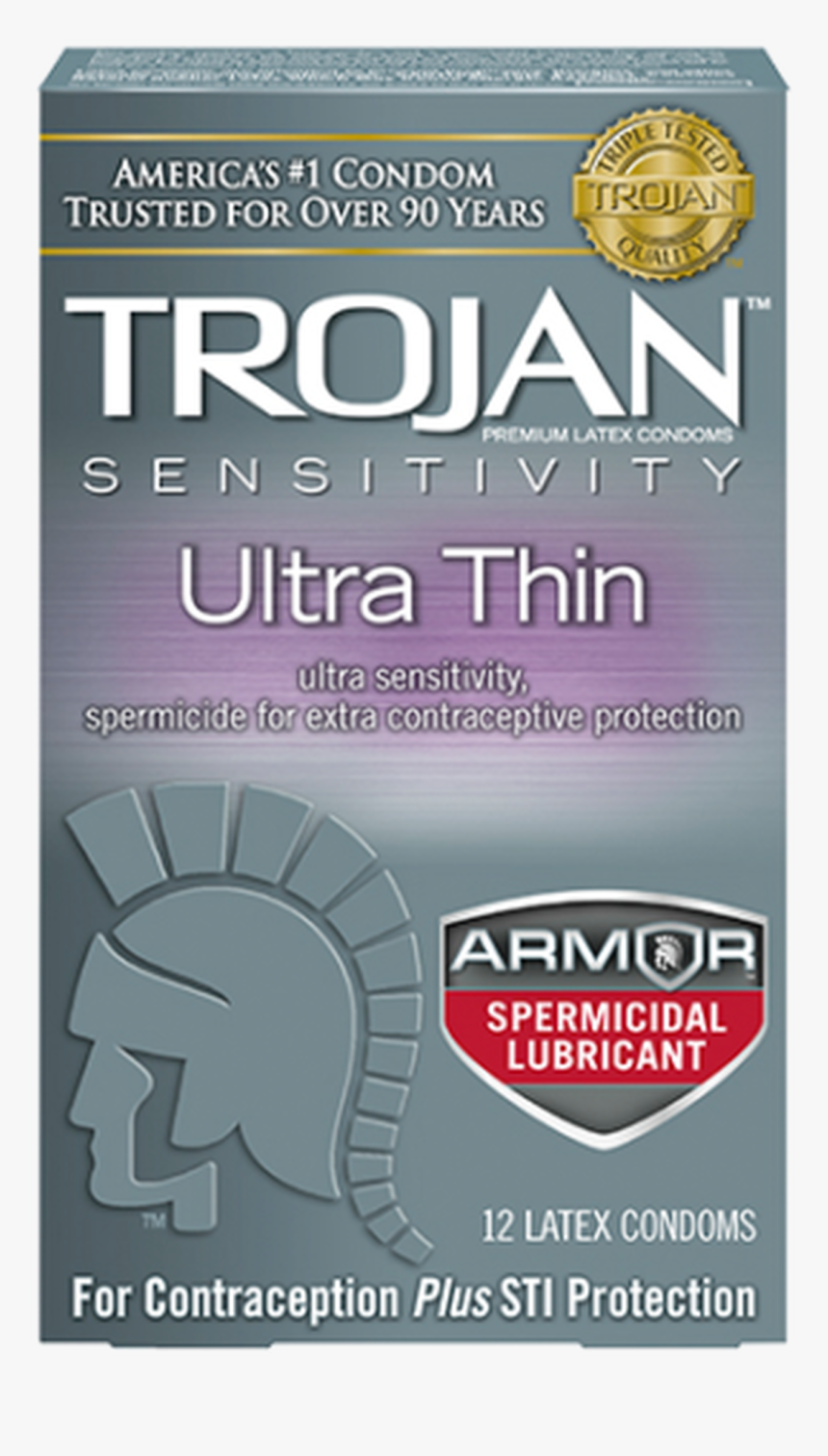 Trojan Ultra Thin Armor Spermicidal Lubricant Condoms, HD Png Download