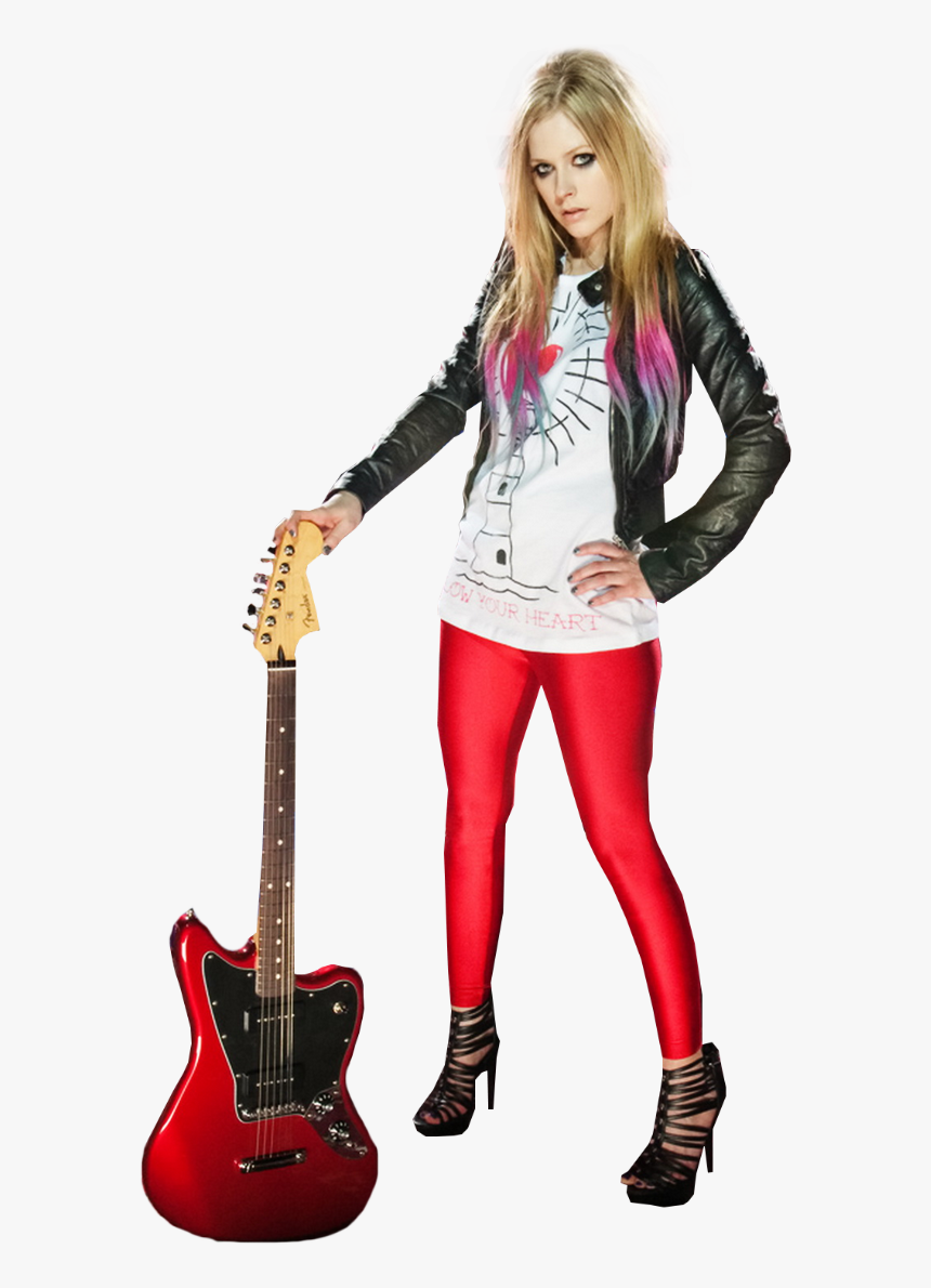Avril Lavigne With Guitar Mag, HD Png Download