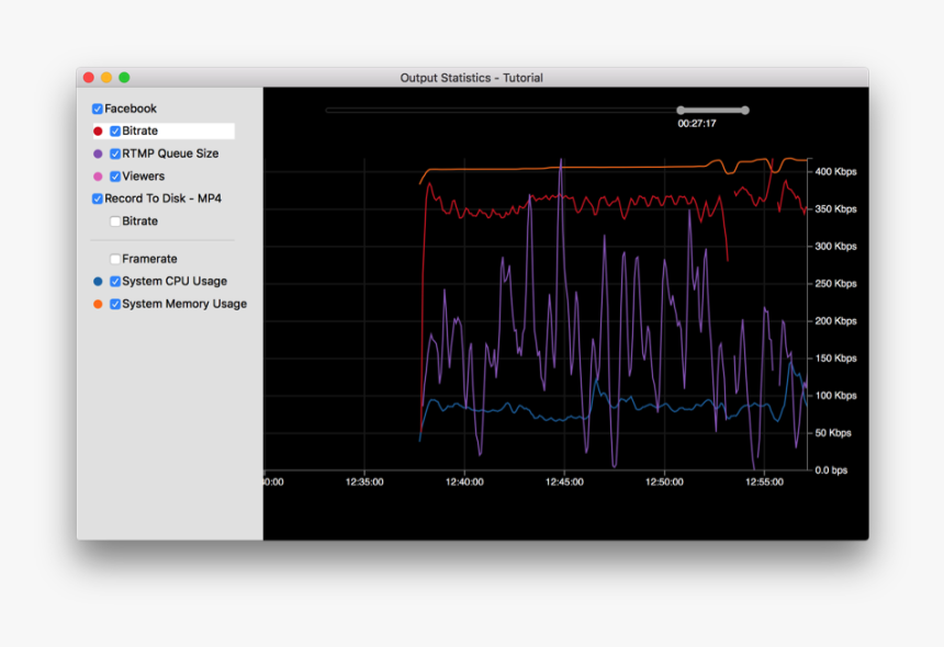 Wirecast Output Statistics, HD Png Download