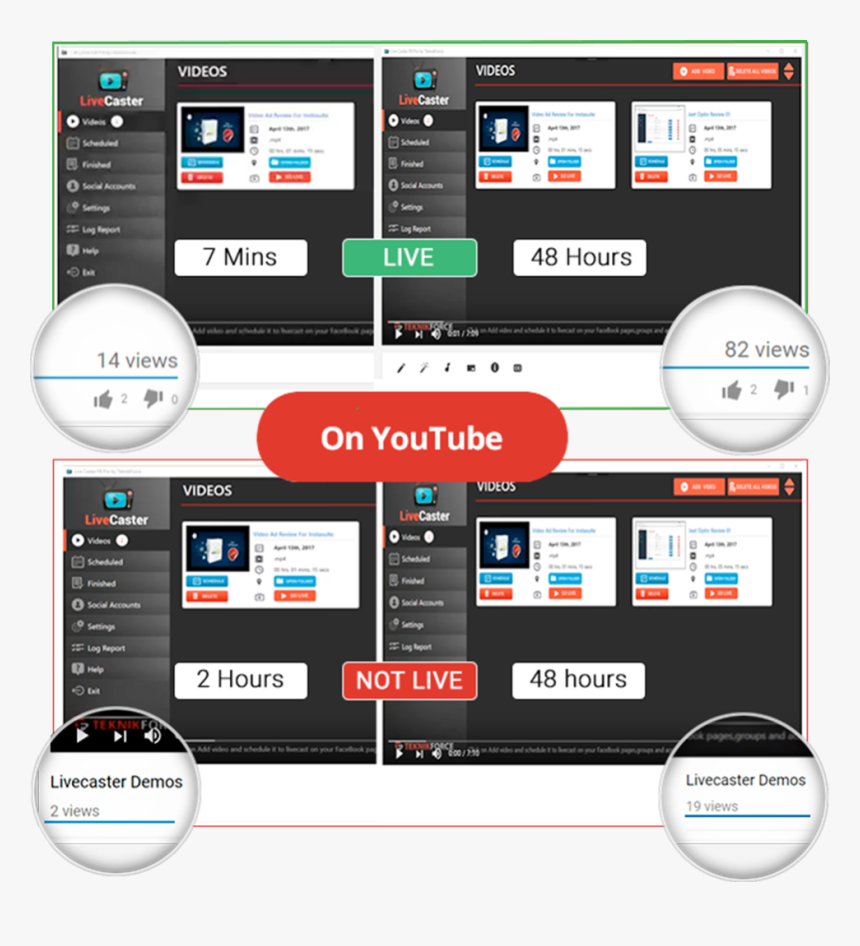 Livecaster 3 Software - Livecaster, HD Png Download