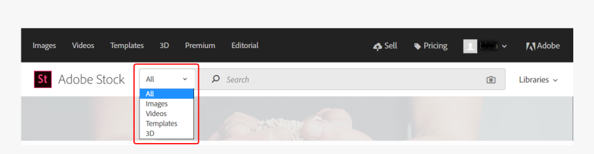 Using Adobe Stock Website Refine Search3 - Adobe Creative Suite, HD Png Download