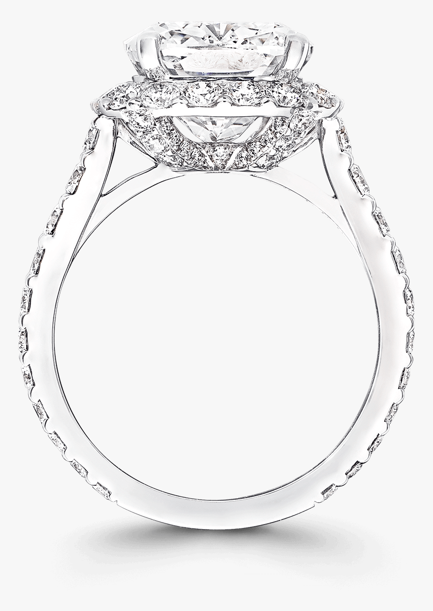 Shrank View Of A Graff Cushion Cut Icon Engagement - Engagement Ring, HD Png Download