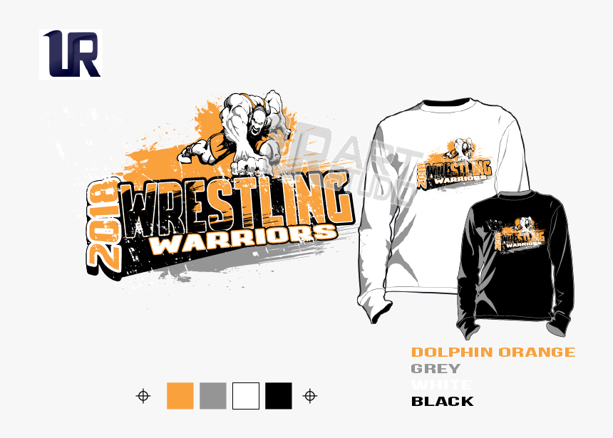Wrestling Warriors Tshirt Vector Design Ready To Print - T Shirt Png Vector Design, Transparent Png