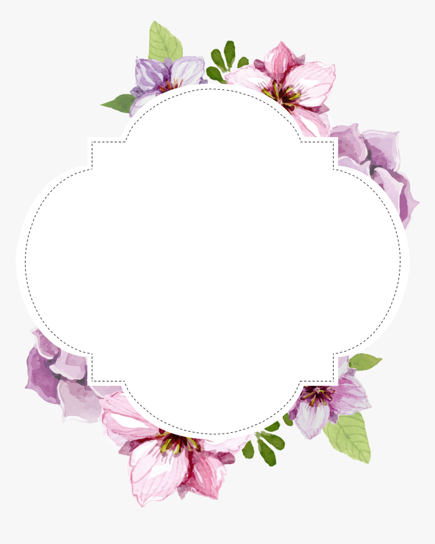 Frame Flower Png, Transparent Png