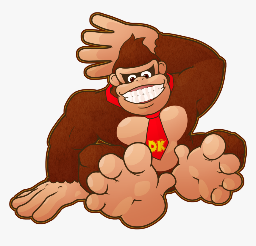 Donkey Kong Returns - Donkey Kong Feet & Diddy Kong Feet, HD Png Download