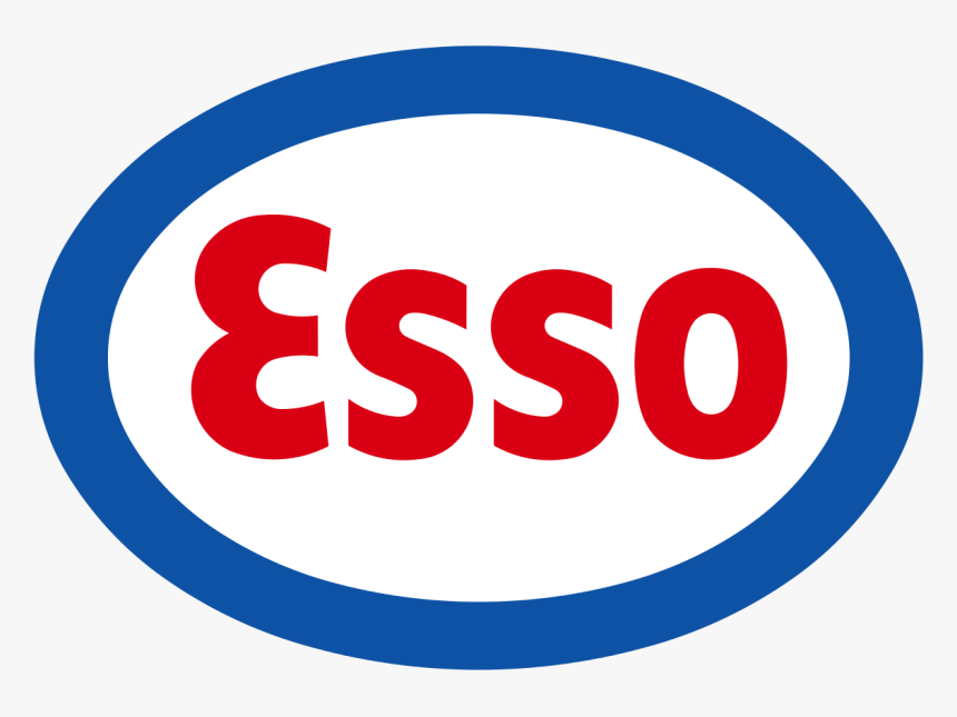 Esso Gas Station With Pizza Store & Country Style Kiosk - Esso Logo Png, Transparent Png