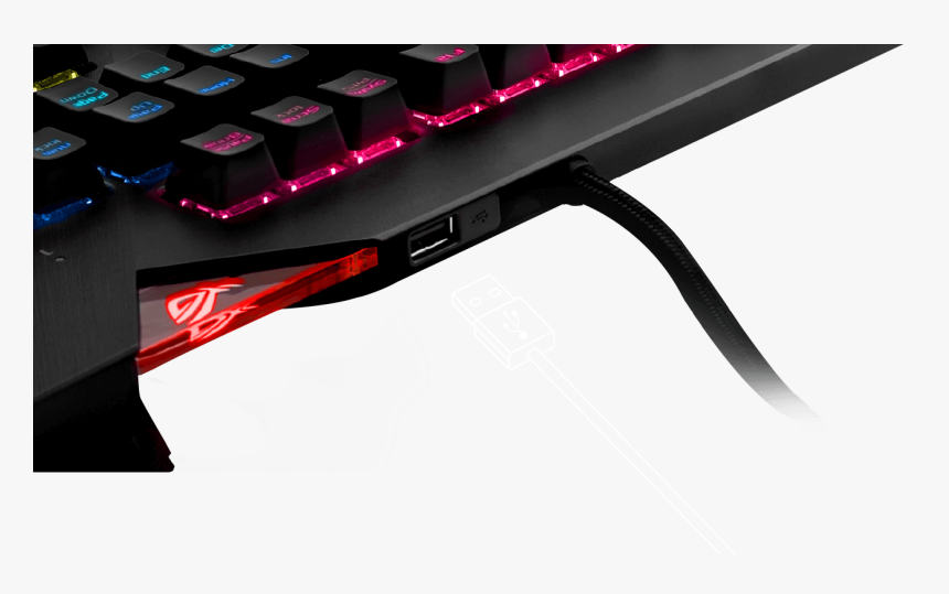 Rog Strix Flare Wrist Rest Rog Strix Flare - Asus Rog Strix Flare, HD Png Download