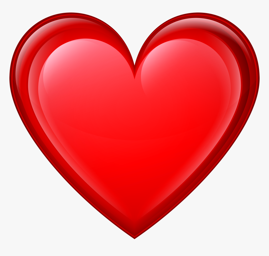 Clip Art Heart Red Png Transparent, Png Download