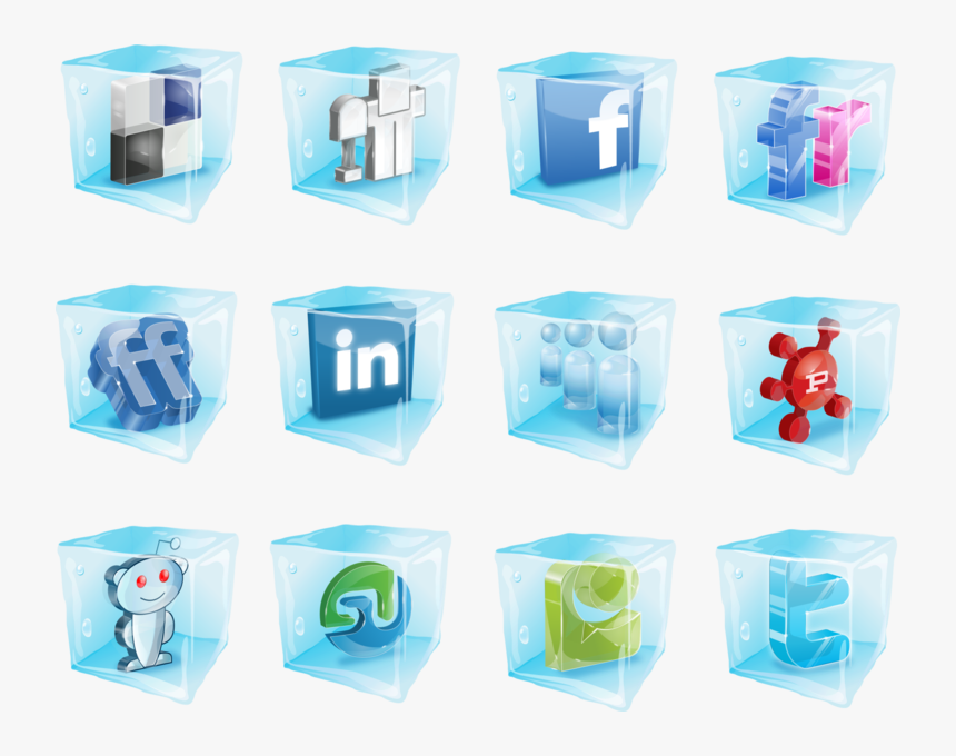 Ice Social Media Icons, HD Png Download