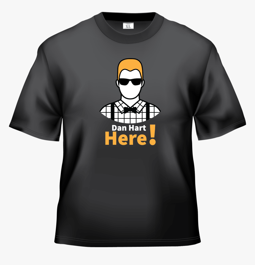 Black T Shirt Template Front, HD Png Download