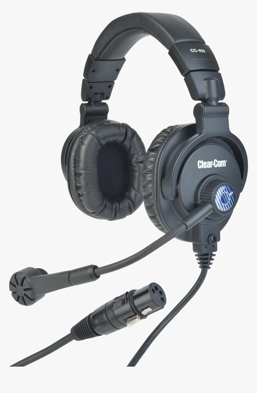 Cc-400 Double Ear Headset - Clear Com Headset, HD Png Download
