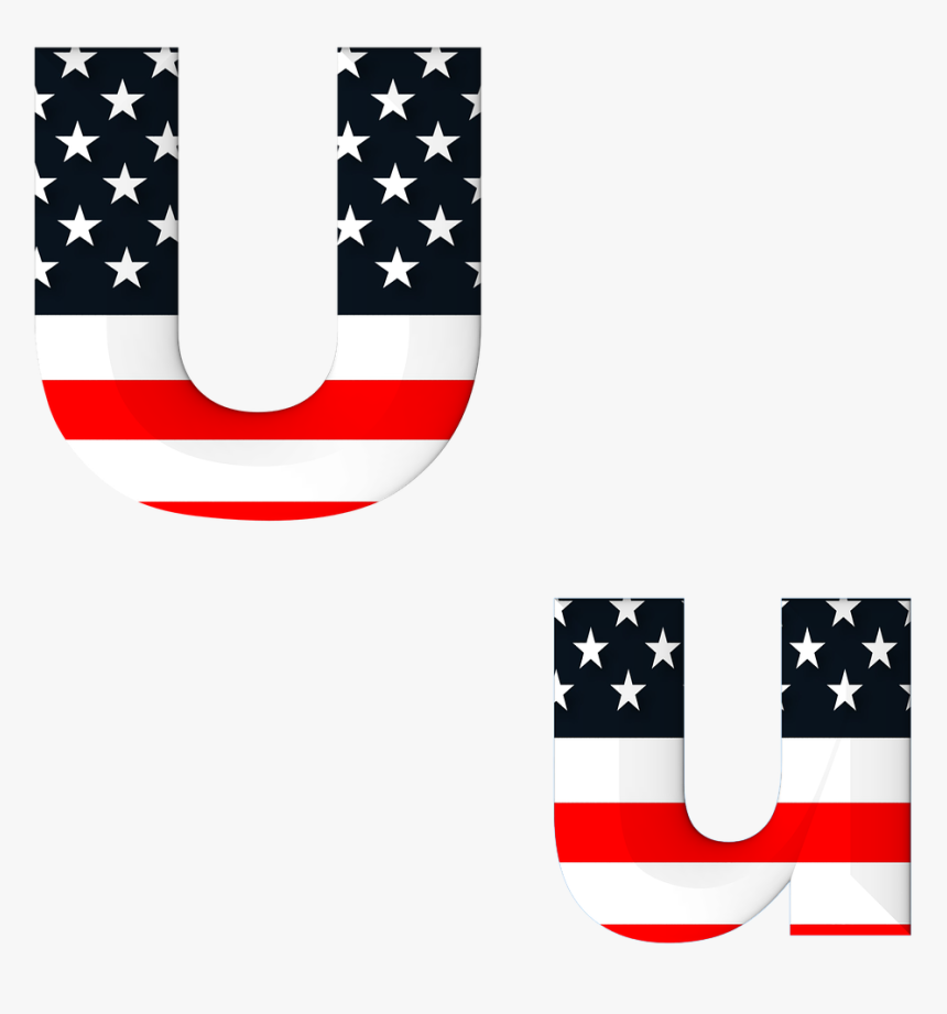 Transparent American Flag Star Png - Usa Flag Letters Png, Png Download