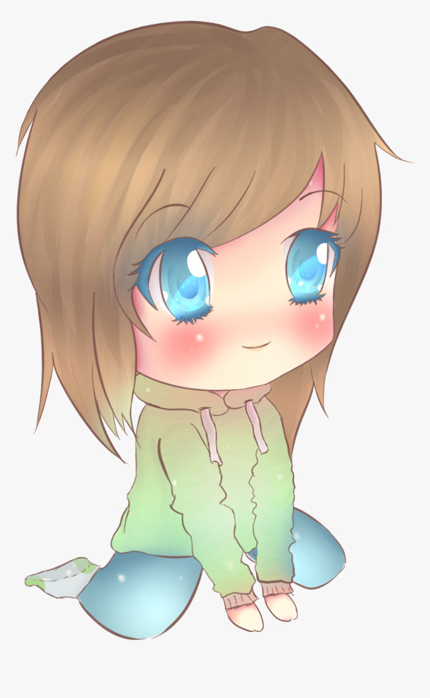 Cute Chibi Girl By Krinah On Clipart Library - Chibi Cute Girl Png, Transparent Png