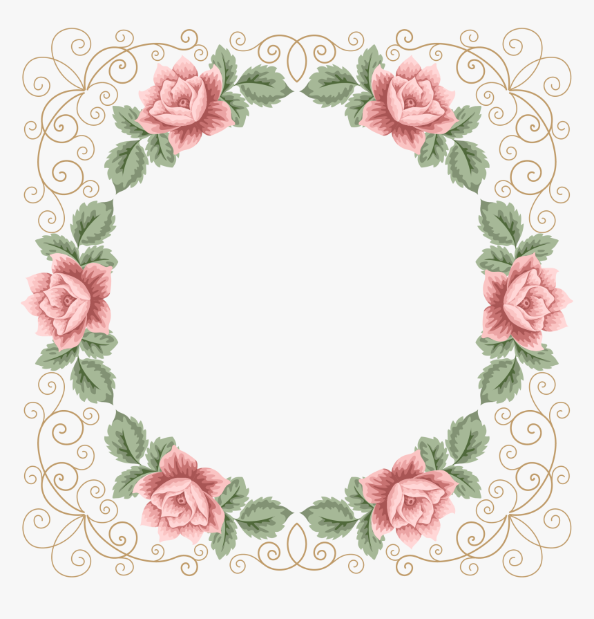 Transparent Flowers Frame Png - Bible Words Good Morning, Png Download