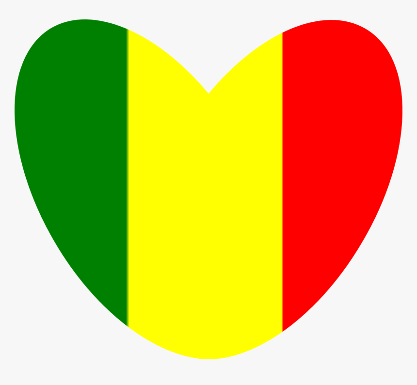Red Yellow And Green Heart, HD Png Download