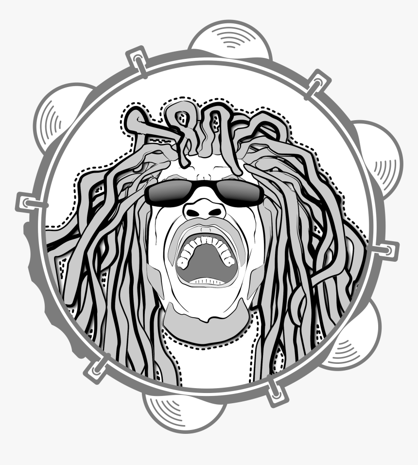 Rastafarian Head Monochrom - Simbolos Rastafari Png, Transparent Png