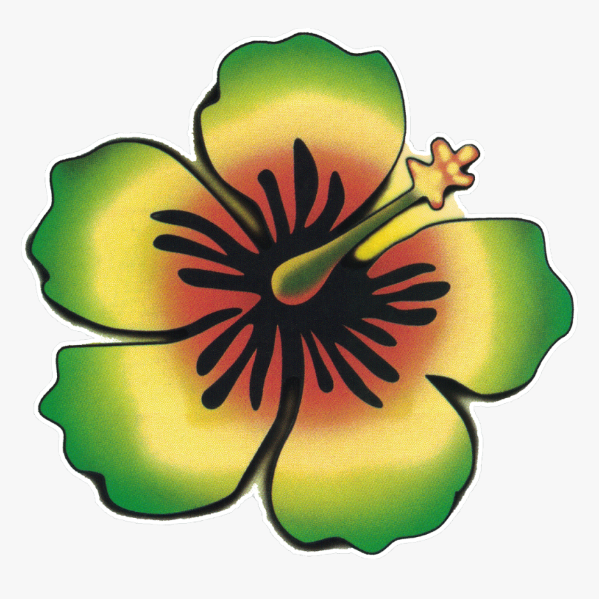 Rasta Window Stickers Peace - Rasta Flower Png, Transparent Png